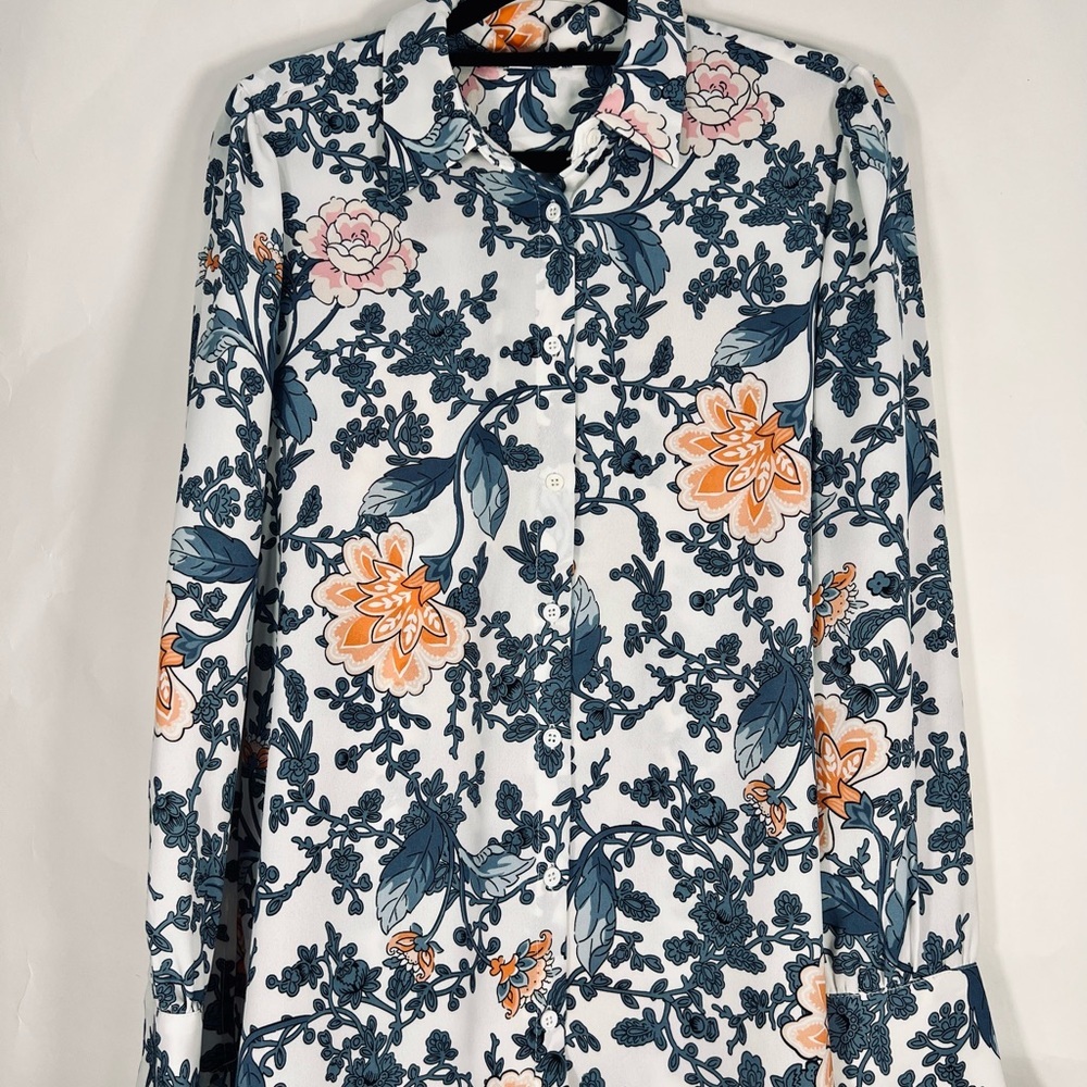 Tihari Floral Long Sleeve Button-Up Shirt - Picture 2 of 12